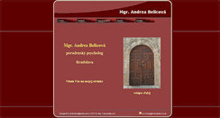 Desktop Screenshot of andreabelicova.sk